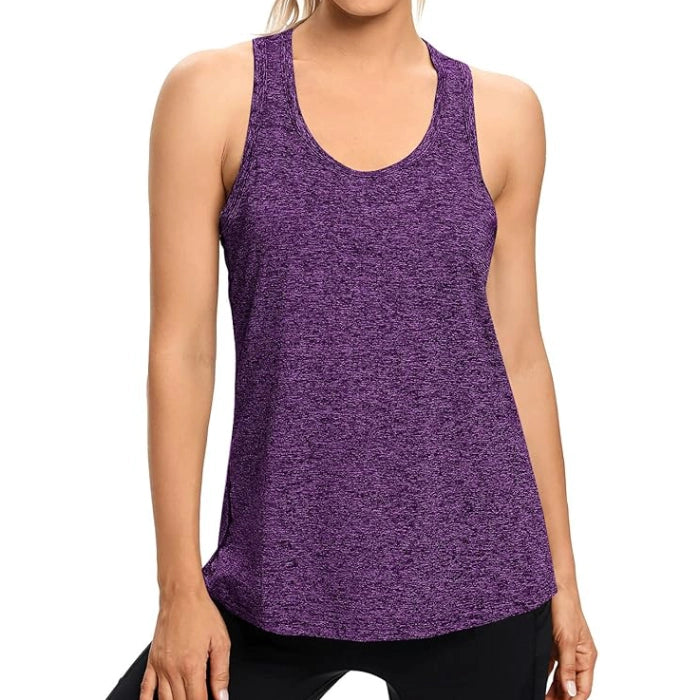 Loose Fit Yoga & Workout Sports Shirt - Purple