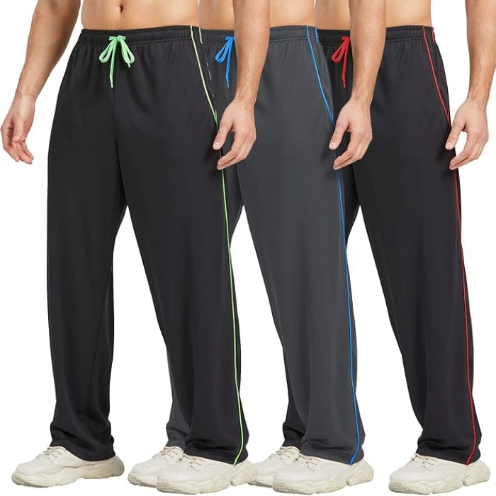Men’s Athletic Sweatpants with Pockets - Pack of 3