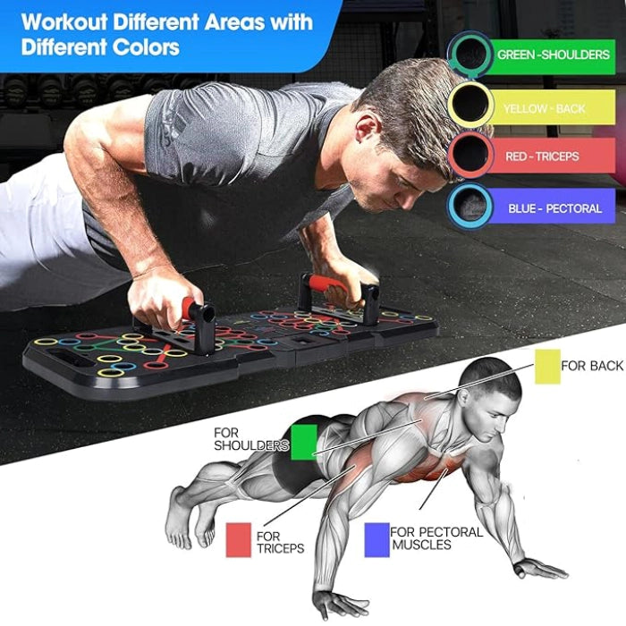 Multi-Function, Portable Push-Up Board System