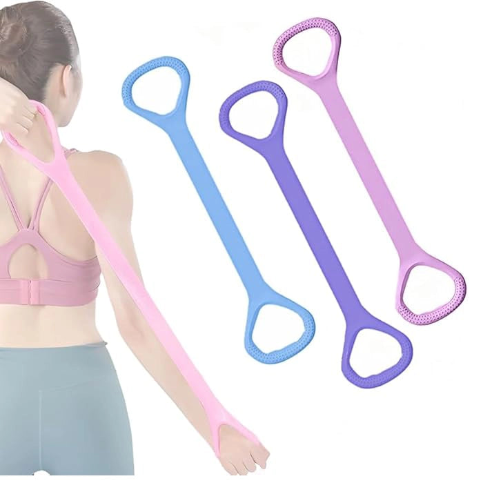 Elastic Exercise Bands for Yoga - Pack of 3