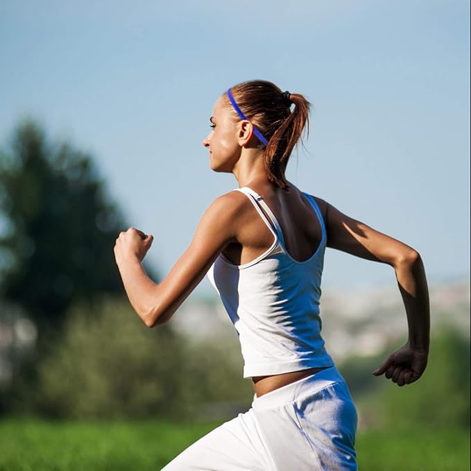 5 Pack Elastic Sports Headbands - for Running, Yoga, Fitness