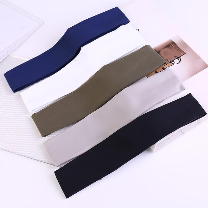 Moisture-Wicking Sports Headbands - Pack of 5