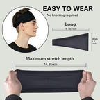 Moisture-Wicking Sports Headbands - Pack of 5
