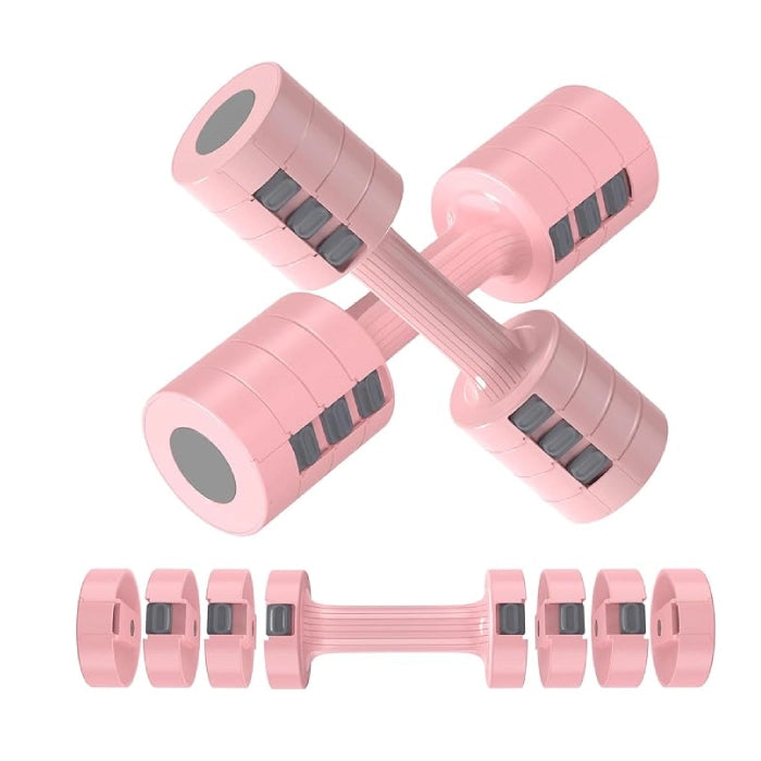 Pink - Adjustable Dumbbells Set, Hand Weights Set