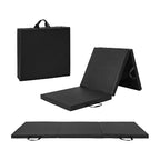 Black- All-Purpose Folding Anti-Tear Exercise & Balance Mat