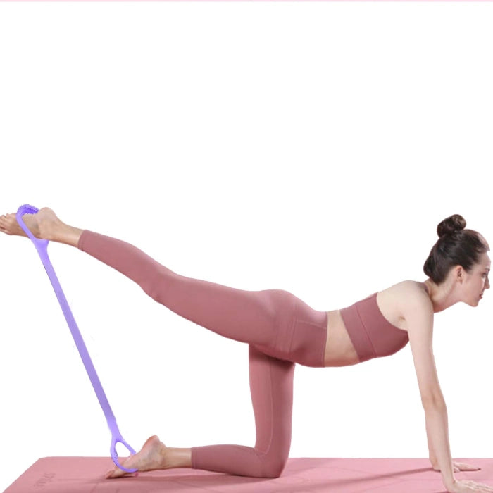 Purple - Elastic Exercise Rope for Yoga