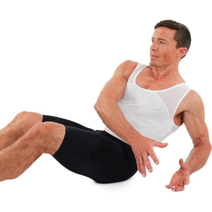 Body Slimming Shapewear to Hide Gynecomastia - White