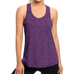 Loose Fit Yoga & Workout Sports Shirt - Purple