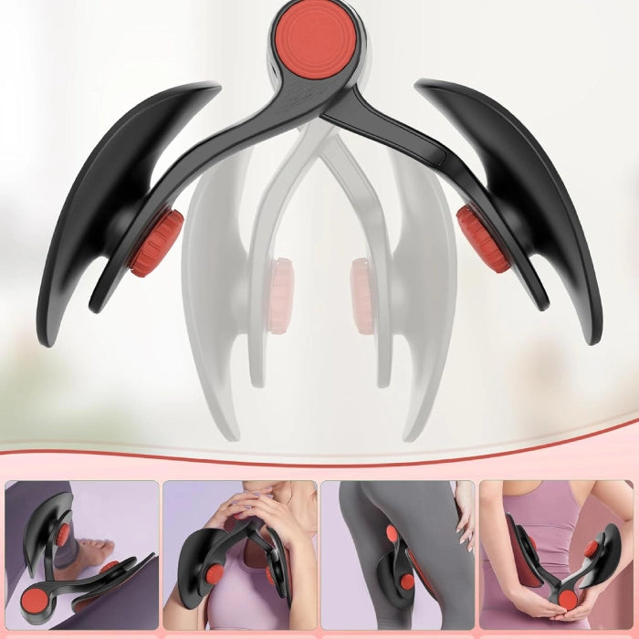 Black Red - Inner Thigh Trimmer and Pelvic Floor Trainer for Strength & Postpartum Recovery