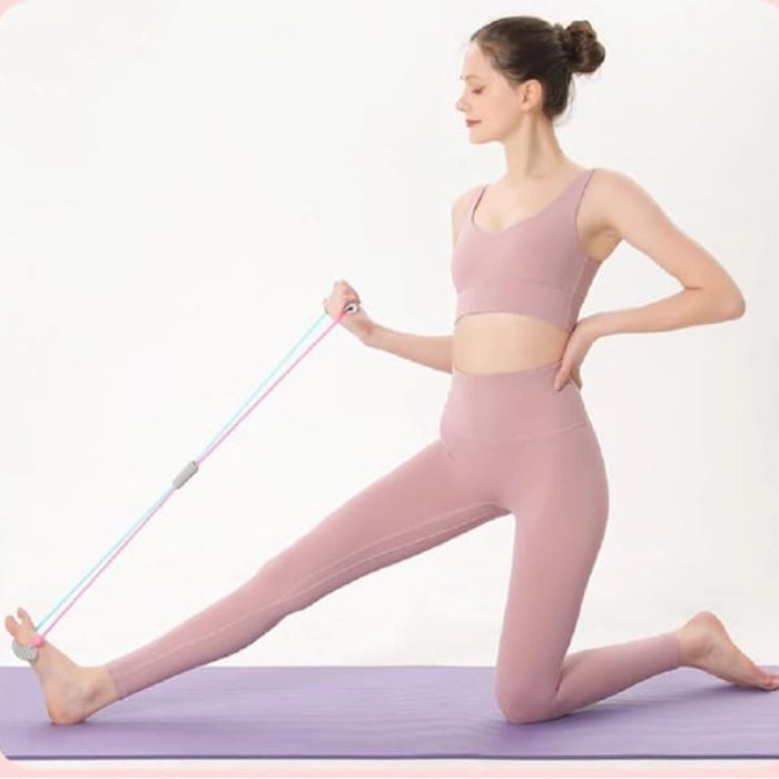 2-Piece Figure 8 Elastic Stretch Bands for Yoga and Home Exercise