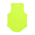 Sleeveless Workout Shirt, Dry Fit Athletic Muscle Tee for Gym & Fitness - Neon Green