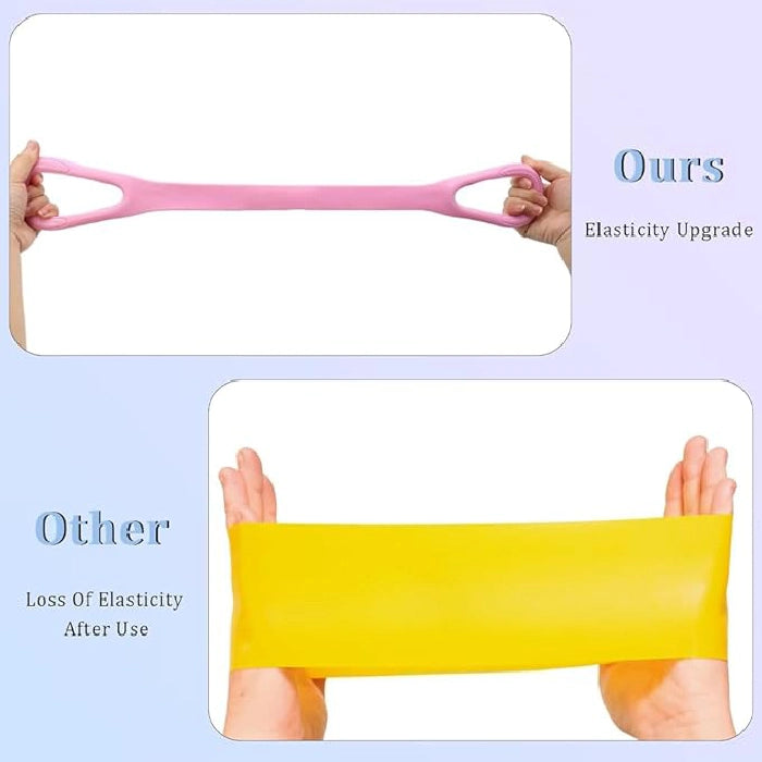 Elastic Exercise Bands for Yoga - Pack of 3
