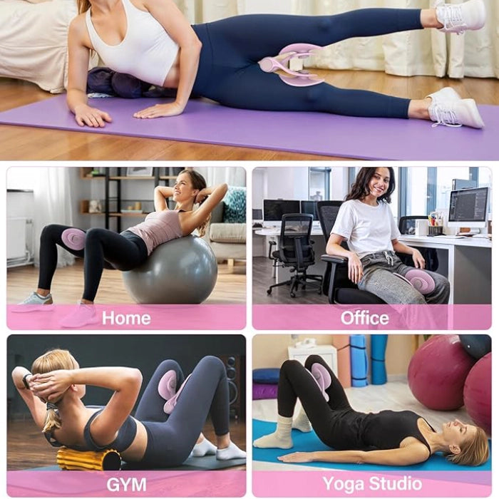 Pink - Inner Thigh Trimmer and Pelvic Floor Trainer for Strength & Postpartum Recovery