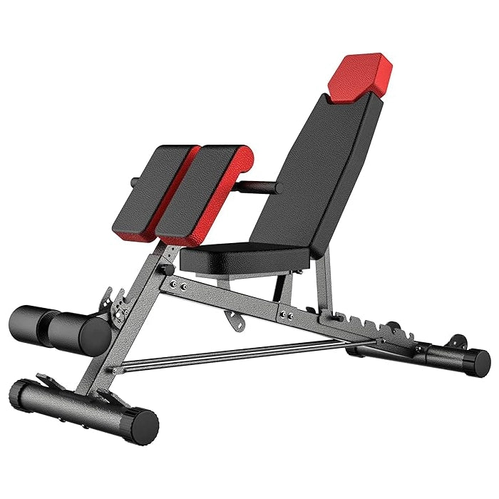 Multi-Functional Weight Bench – Adjustable Incline, Decline, Flat & Roman Chair for Full-Body Workouts