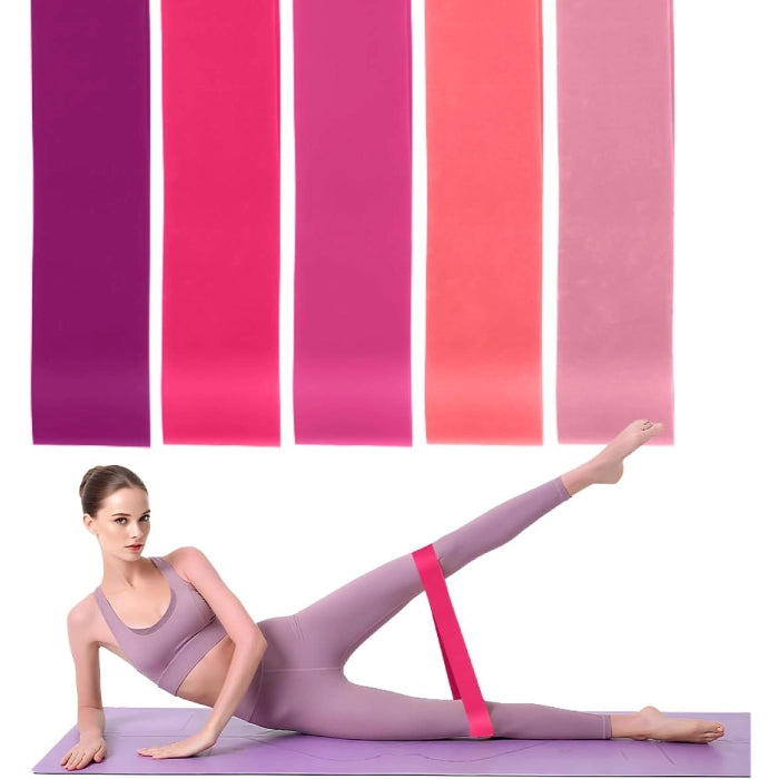 Anti-Slip Resistance Exercise Bands - Set of 5