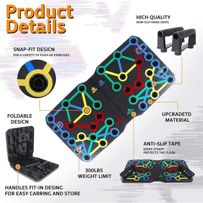 Multi-colored - Portable Multi-Function Push-Up Board
