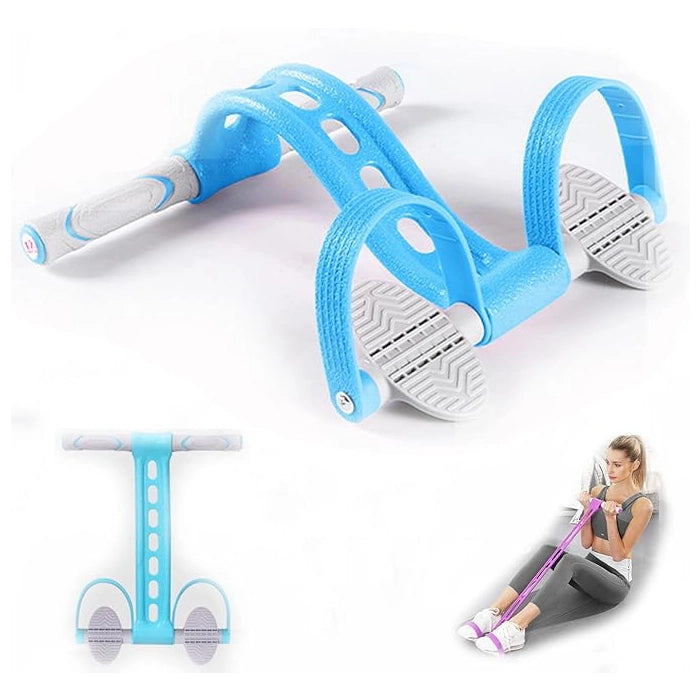 Blue - Multifunction Yoga & Home Gym Workout - Pedal Resistance Band