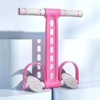 Pink - Multifunction Yoga & Home Gym Workout - Pedal Resistance Band