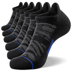 Men’s 6-Pack Ankle Running Socks - Black