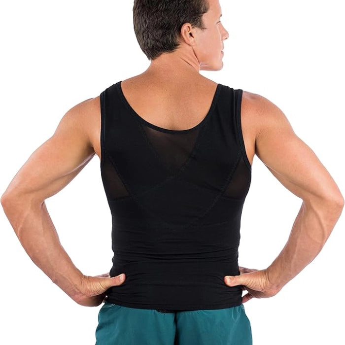 Body Slimming Shapewear to Hide Gynecomastia - Black