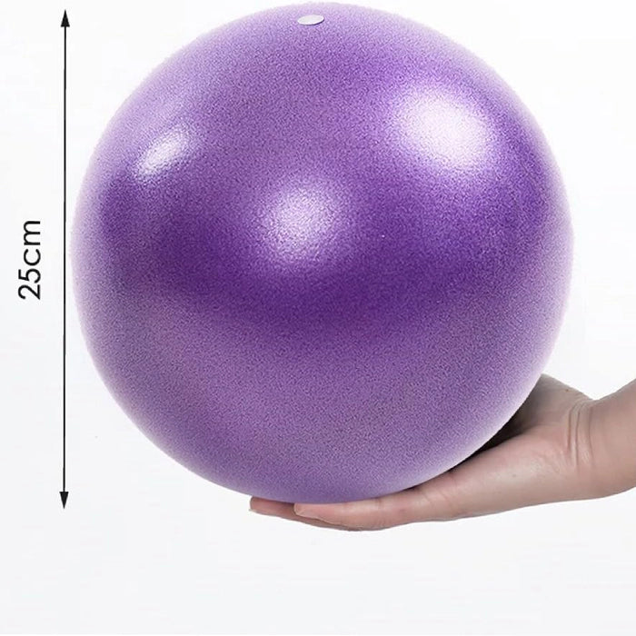 Purple - Small Exercise Ball – 9 Inch for Balance, Yoga & Home Workout