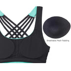 Women’s Open Back Workout Tank Top with Built-In Bra