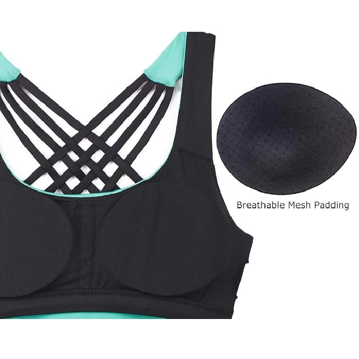 Women’s Open Back Workout Tank Top with Built-In Bra