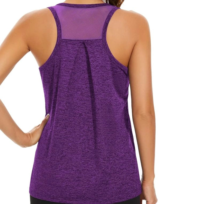 Loose Fit Yoga & Workout Sports Shirt - Purple